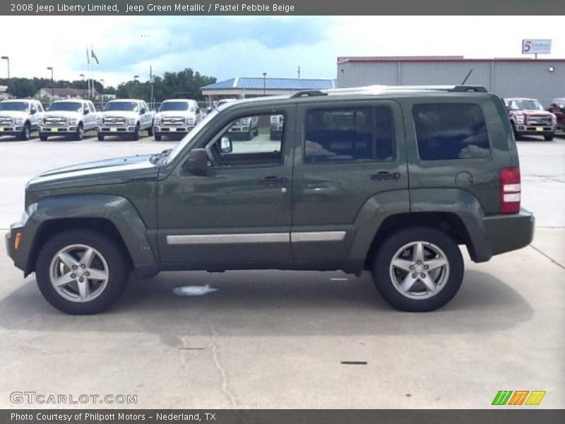 Jeep Green Metallic / Pastel Pebble Beige 2008 Jeep Liberty Limited