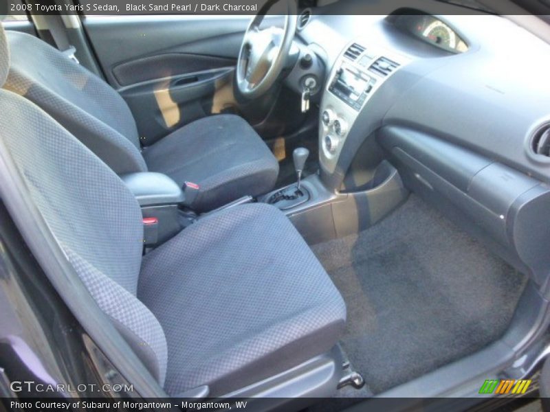 Black Sand Pearl / Dark Charcoal 2008 Toyota Yaris S Sedan