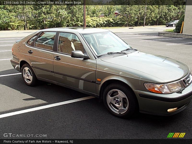 Green Silver Mica / Warm Beige 1999 Saab 9-3 Sedan