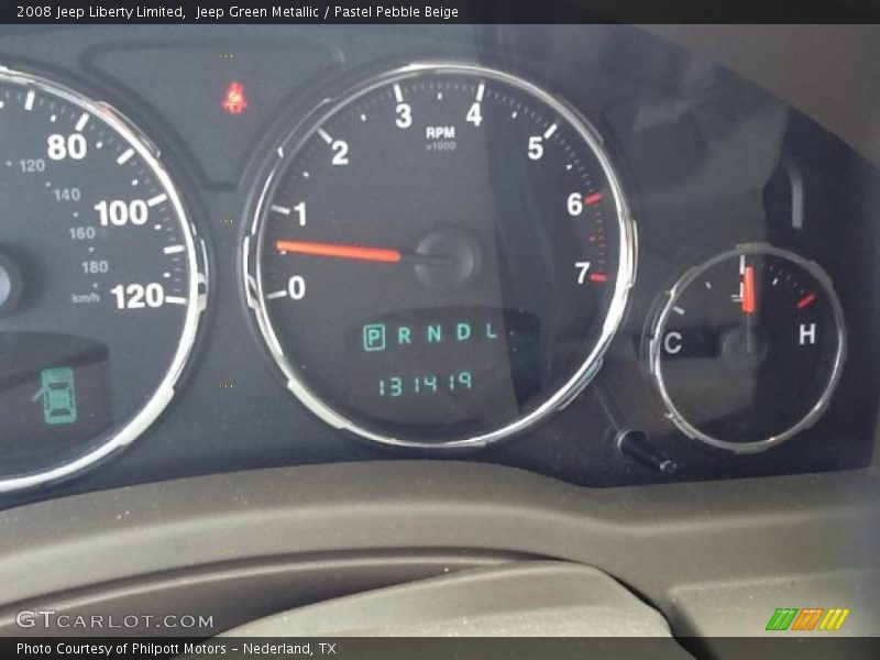 Jeep Green Metallic / Pastel Pebble Beige 2008 Jeep Liberty Limited