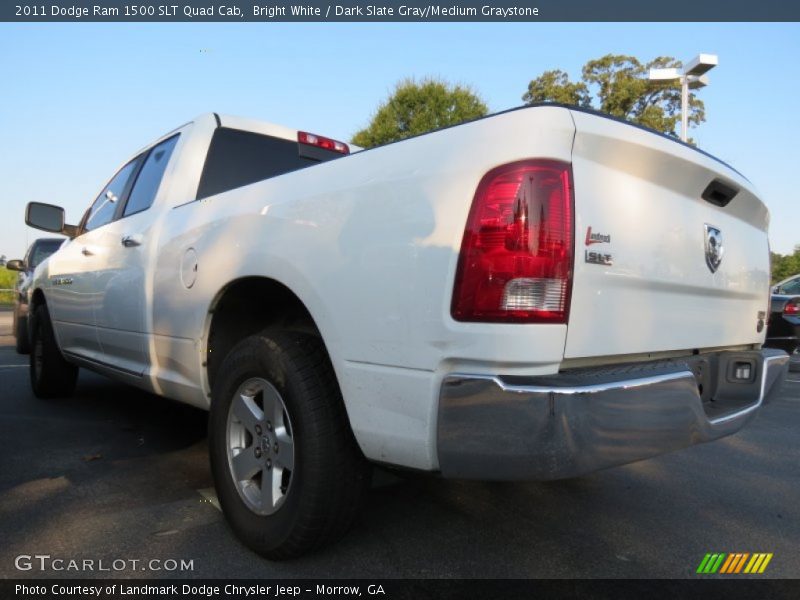 Bright White / Dark Slate Gray/Medium Graystone 2011 Dodge Ram 1500 SLT Quad Cab