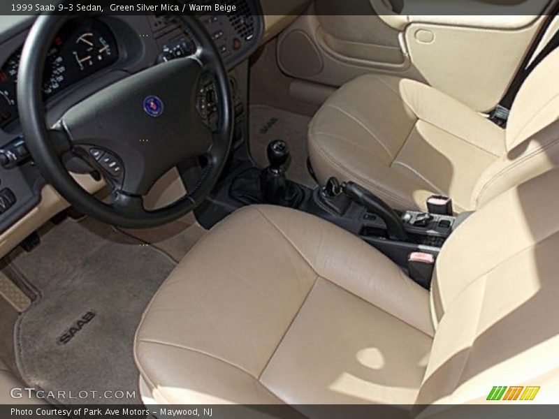 Green Silver Mica / Warm Beige 1999 Saab 9-3 Sedan