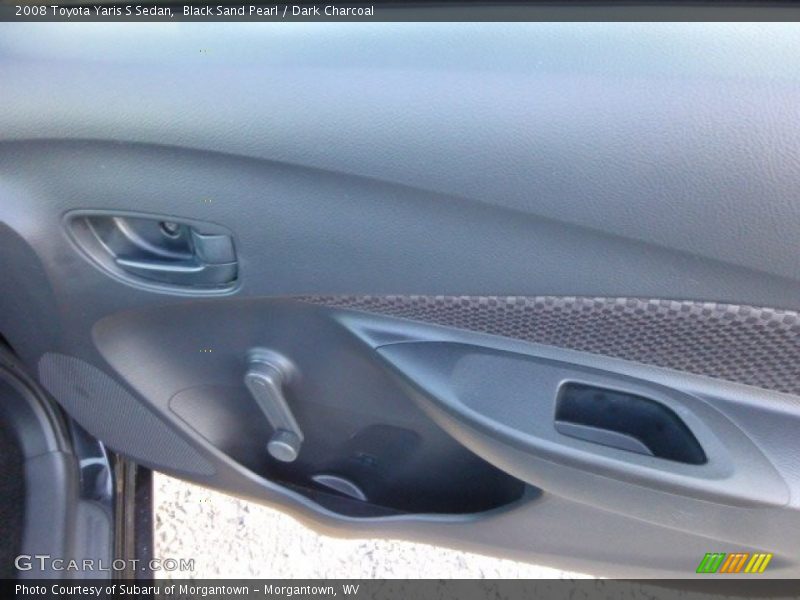 Black Sand Pearl / Dark Charcoal 2008 Toyota Yaris S Sedan