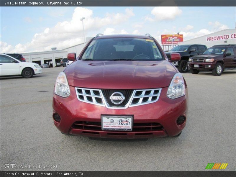 Cayenne Red / Black 2011 Nissan Rogue SV