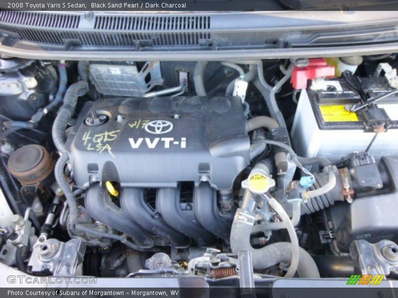 Black Sand Pearl / Dark Charcoal 2008 Toyota Yaris S Sedan
