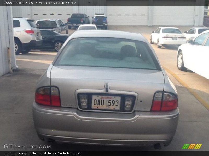 Silver Birch Metallic / Grey 2006 Lincoln LS V8