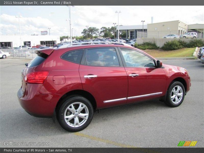 Cayenne Red / Black 2011 Nissan Rogue SV
