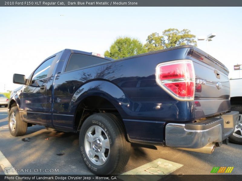 Dark Blue Pearl Metallic / Medium Stone 2010 Ford F150 XLT Regular Cab
