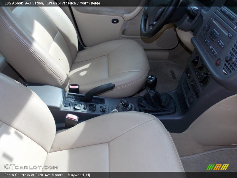 Green Silver Mica / Warm Beige 1999 Saab 9-3 Sedan