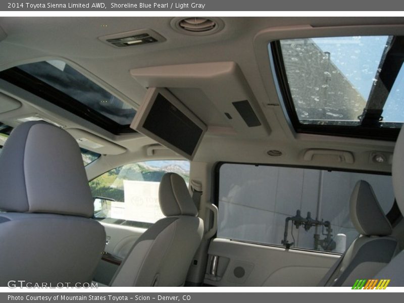 Shoreline Blue Pearl / Light Gray 2014 Toyota Sienna Limited AWD