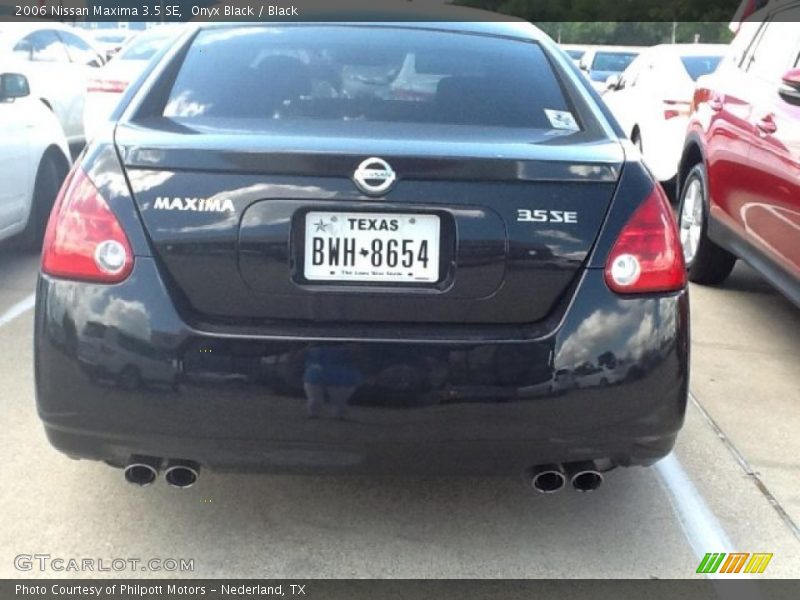 Onyx Black / Black 2006 Nissan Maxima 3.5 SE
