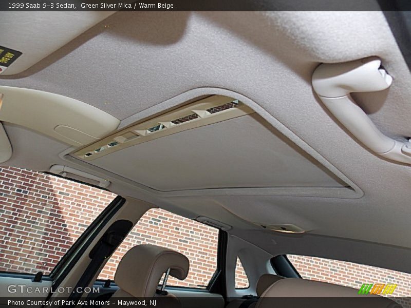 Green Silver Mica / Warm Beige 1999 Saab 9-3 Sedan