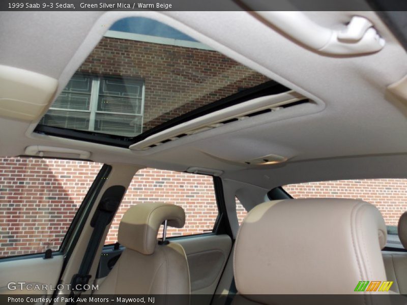 Green Silver Mica / Warm Beige 1999 Saab 9-3 Sedan
