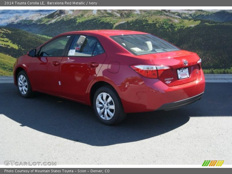 Barcelona Red Metallic / Ivory 2014 Toyota Corolla LE