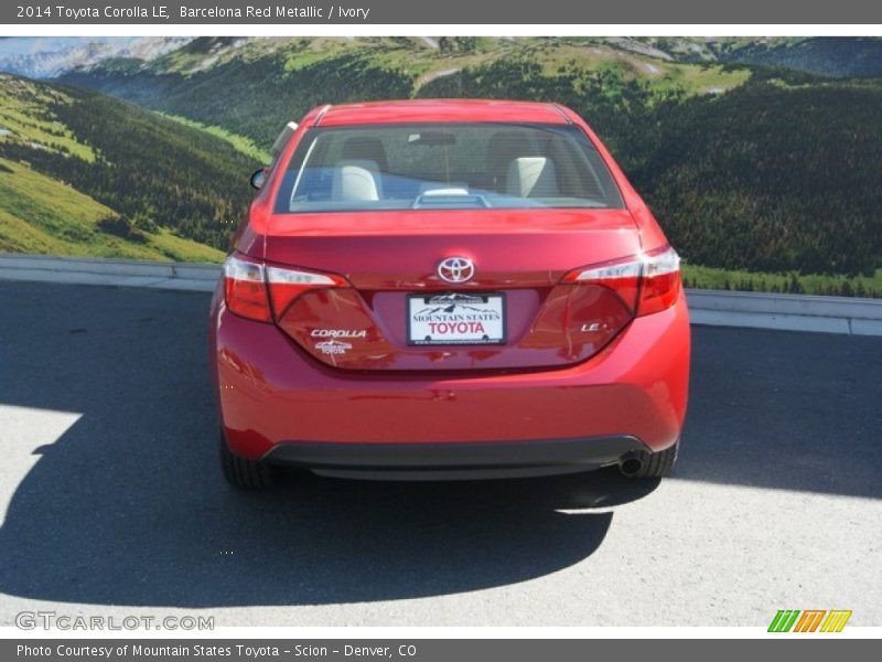 Barcelona Red Metallic / Ivory 2014 Toyota Corolla LE