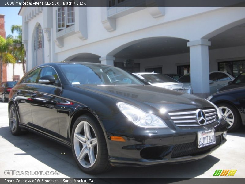Black / Black 2008 Mercedes-Benz CLS 550