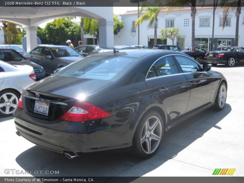 Black / Black 2008 Mercedes-Benz CLS 550