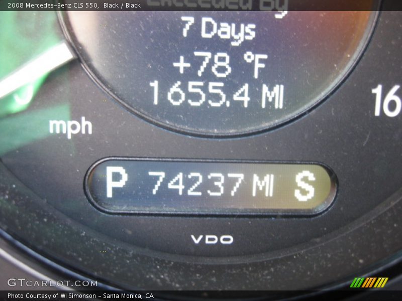 Black / Black 2008 Mercedes-Benz CLS 550