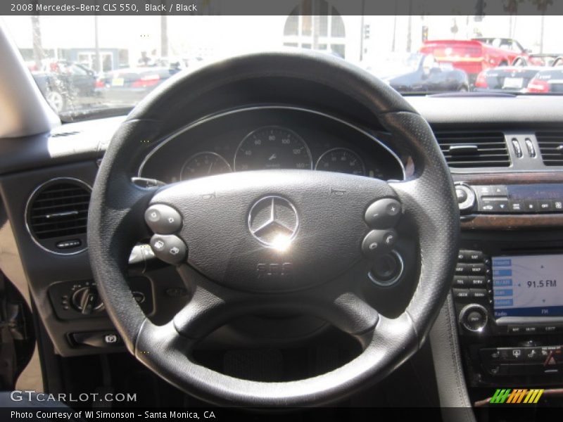 Black / Black 2008 Mercedes-Benz CLS 550