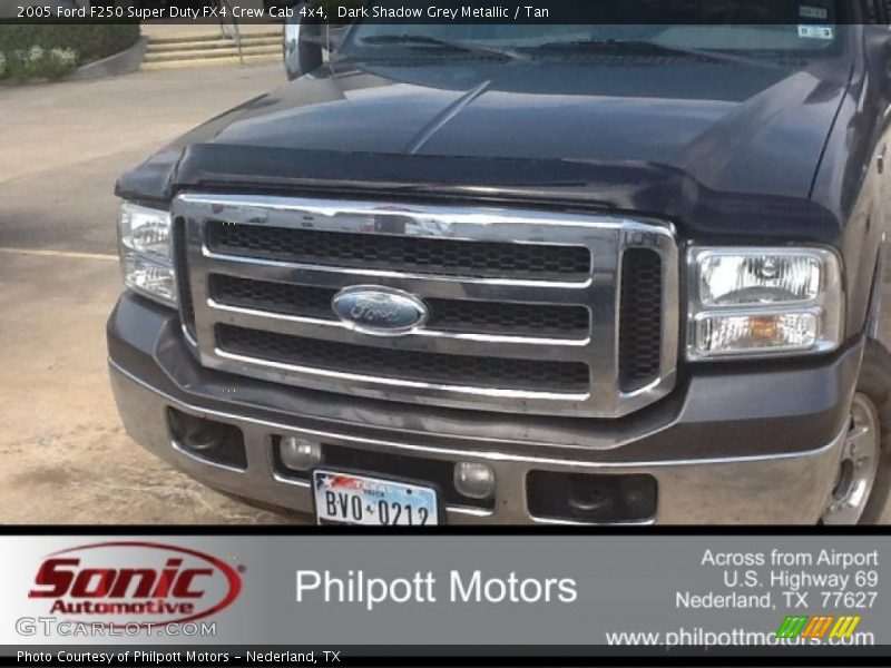 Dark Shadow Grey Metallic / Tan 2005 Ford F250 Super Duty FX4 Crew Cab 4x4