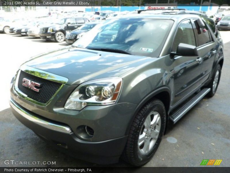 Cyber Gray Metallic / Ebony 2011 GMC Acadia SL