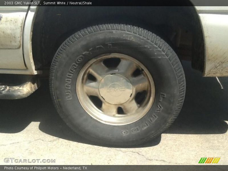 Summit White / Neutral/Shale 2003 GMC Yukon SLT