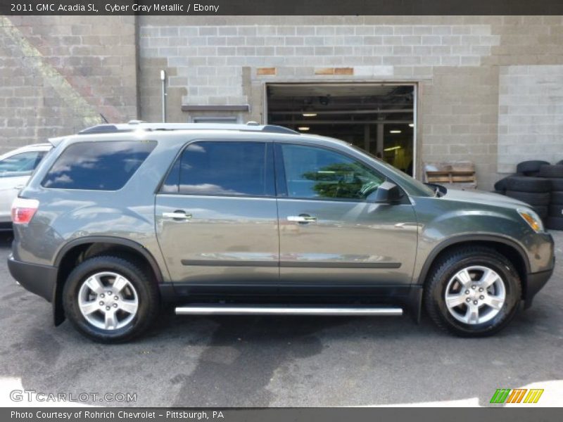 Cyber Gray Metallic / Ebony 2011 GMC Acadia SL