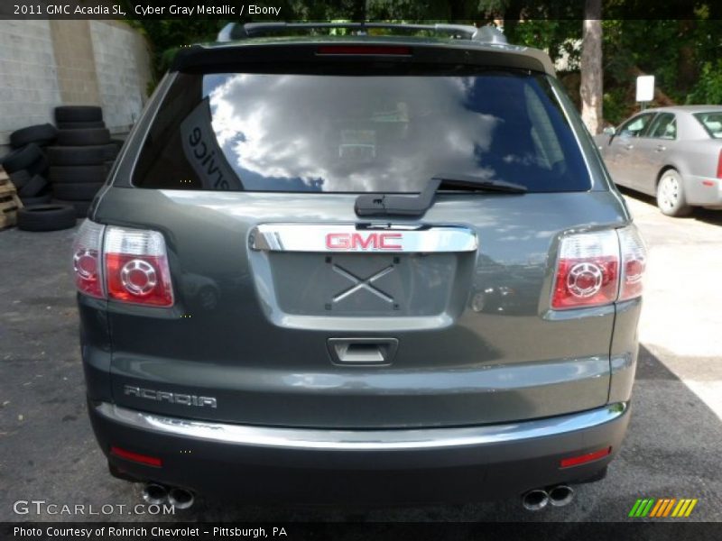Cyber Gray Metallic / Ebony 2011 GMC Acadia SL