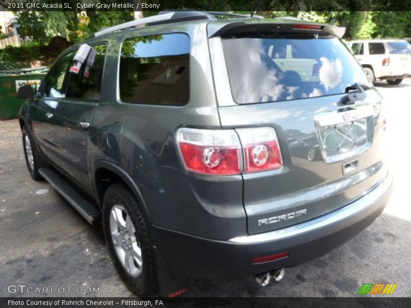 Cyber Gray Metallic / Ebony 2011 GMC Acadia SL