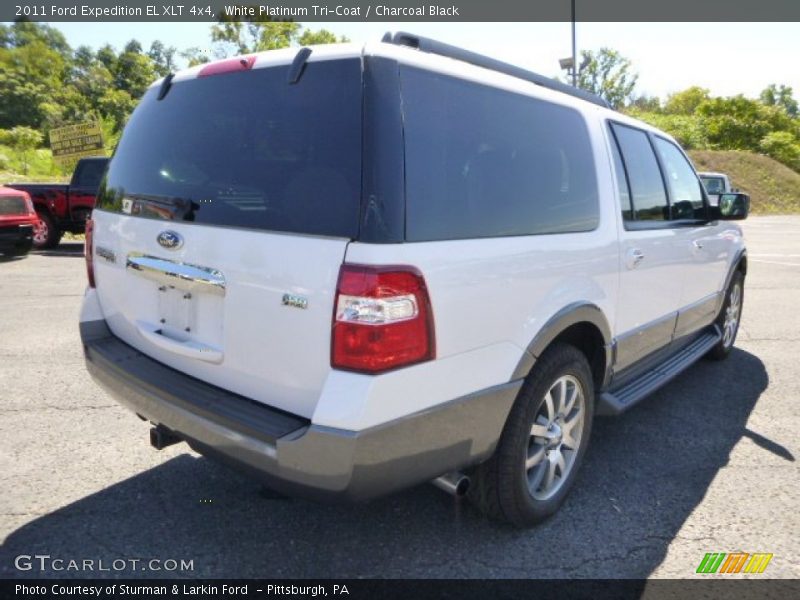 White Platinum Tri-Coat / Charcoal Black 2011 Ford Expedition EL XLT 4x4