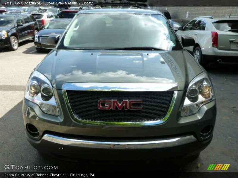 Cyber Gray Metallic / Ebony 2011 GMC Acadia SL