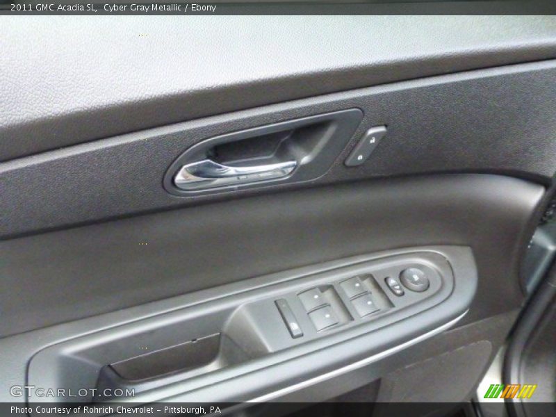 Cyber Gray Metallic / Ebony 2011 GMC Acadia SL