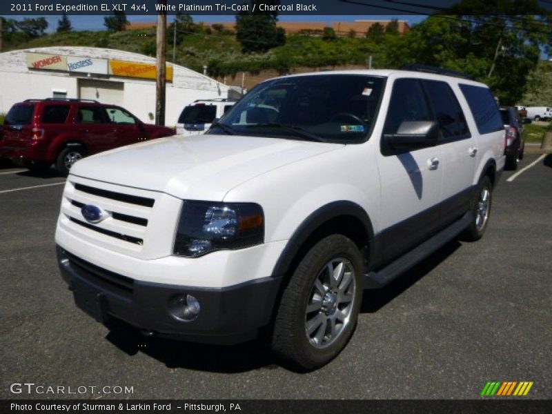 White Platinum Tri-Coat / Charcoal Black 2011 Ford Expedition EL XLT 4x4