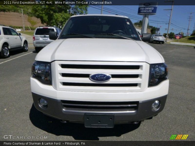 White Platinum Tri-Coat / Charcoal Black 2011 Ford Expedition EL XLT 4x4