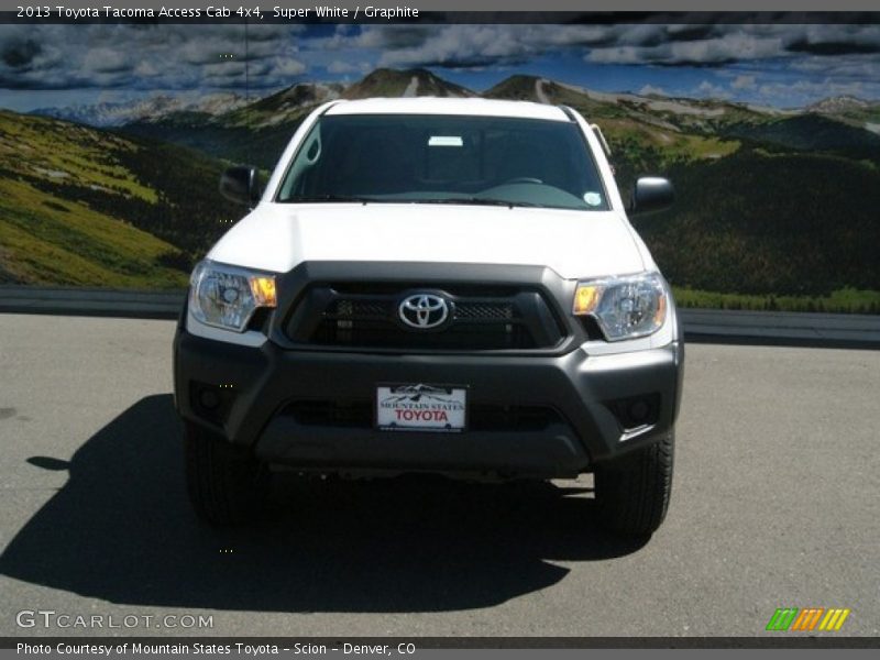 Super White / Graphite 2013 Toyota Tacoma Access Cab 4x4