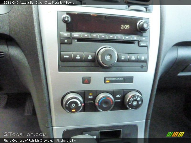 Cyber Gray Metallic / Ebony 2011 GMC Acadia SL