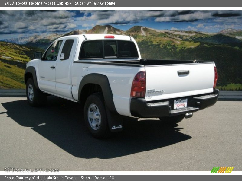 Super White / Graphite 2013 Toyota Tacoma Access Cab 4x4