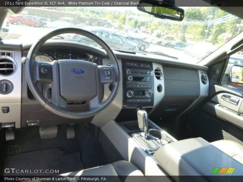 White Platinum Tri-Coat / Charcoal Black 2011 Ford Expedition EL XLT 4x4
