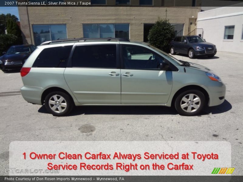 Silver Pine Mica / Taupe 2007 Toyota Sienna LE