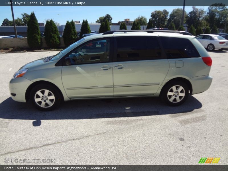 Silver Pine Mica / Taupe 2007 Toyota Sienna LE