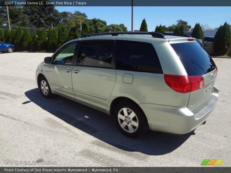 Silver Pine Mica / Taupe 2007 Toyota Sienna LE