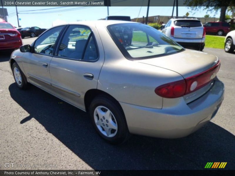 Sandrift Metallic / Neutral 2004 Chevrolet Cavalier Sedan