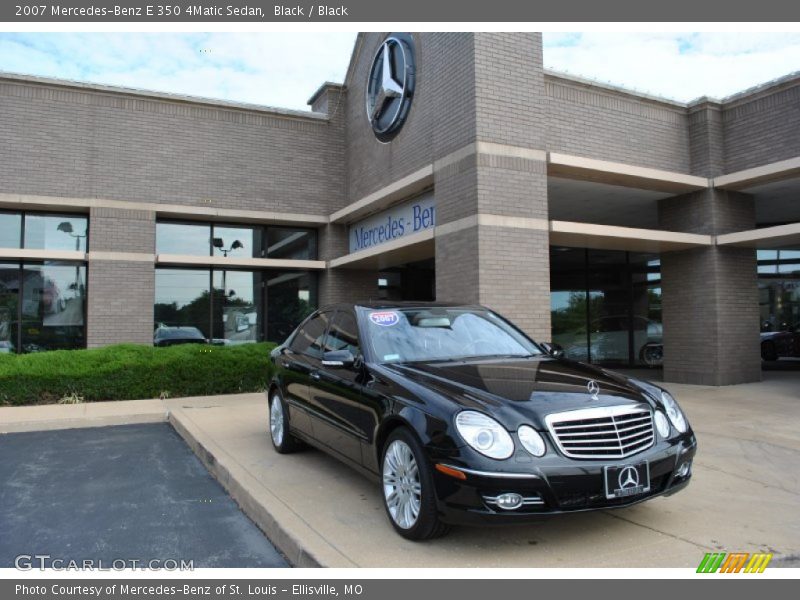 Black / Black 2007 Mercedes-Benz E 350 4Matic Sedan
