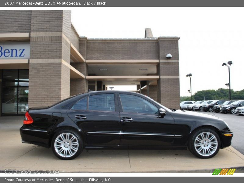 Black / Black 2007 Mercedes-Benz E 350 4Matic Sedan