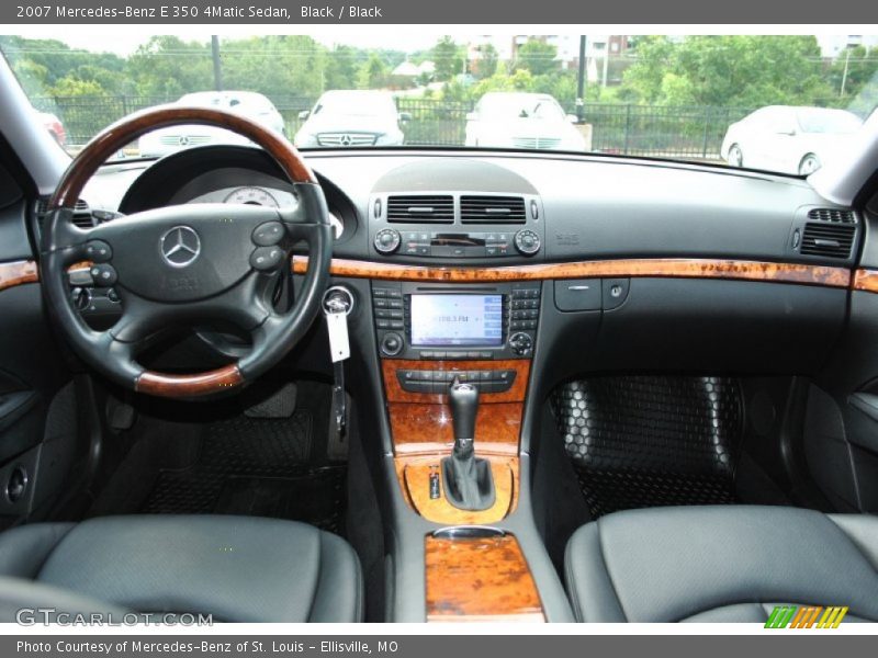 Black / Black 2007 Mercedes-Benz E 350 4Matic Sedan