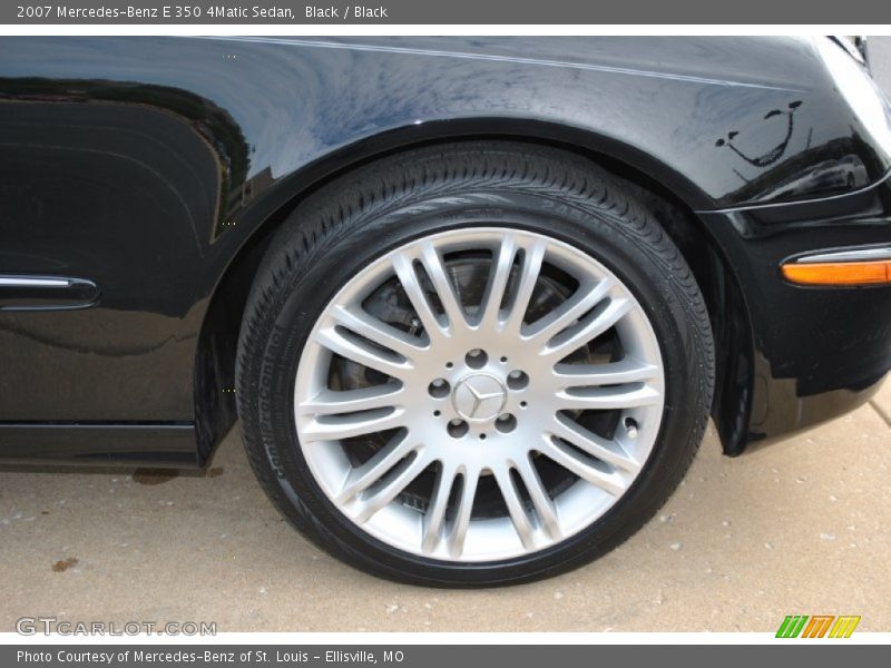 Black / Black 2007 Mercedes-Benz E 350 4Matic Sedan