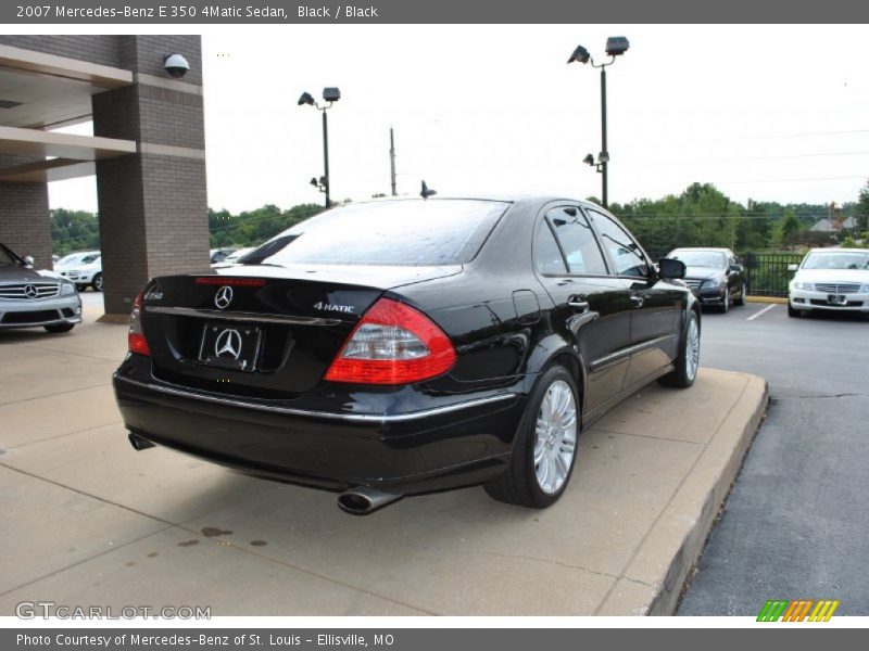 Black / Black 2007 Mercedes-Benz E 350 4Matic Sedan