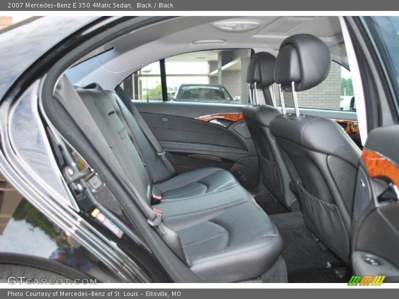 Black / Black 2007 Mercedes-Benz E 350 4Matic Sedan