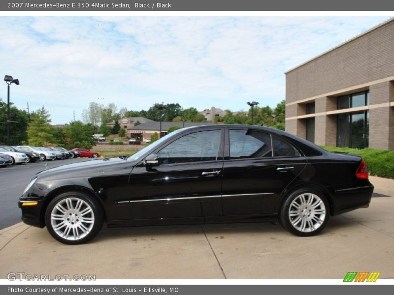 Black / Black 2007 Mercedes-Benz E 350 4Matic Sedan