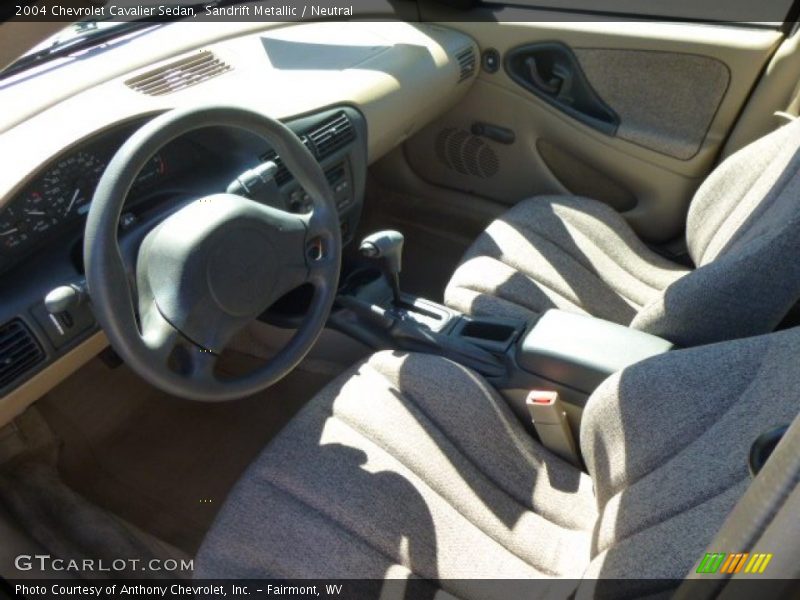 Sandrift Metallic / Neutral 2004 Chevrolet Cavalier Sedan